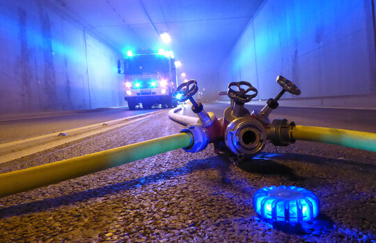 Teaserbild der Einsatzmeldung: B3 - Feuer/Rauch Tunnel
